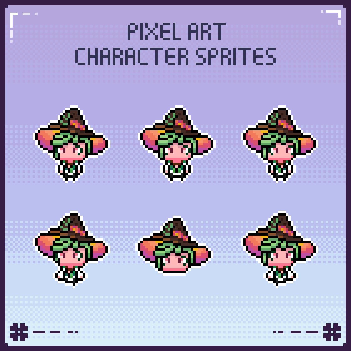 Pixel Character Sprite - for Games, Twitch, Youtube and More [personal ...
