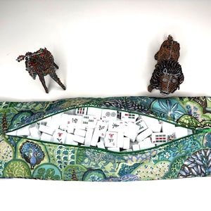 Mah jong tile bag B183 lined