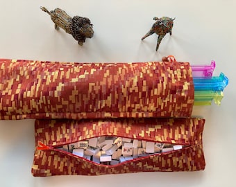 Mah jong rack and tile bag set S068 upholstery
