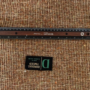 Donegal tweed fabric by the yard,  100% wool