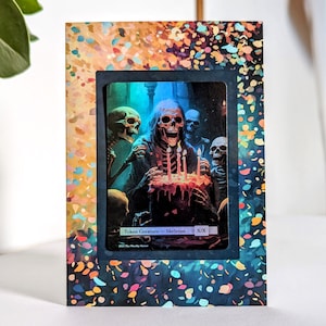 Carte d'anniversaire MTG et cadeau - créature jeton squelette