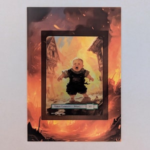MTG-wenskaart en cadeau - beestpenning - gefeliciteerd met je nieuwe baby