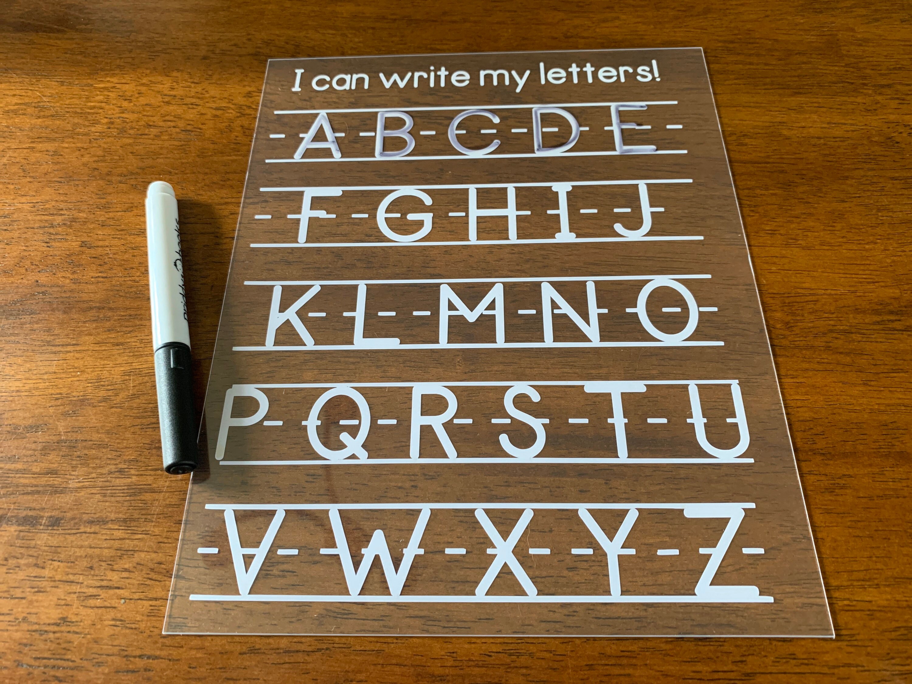 DryErase Writing Board Size 8x10 Etsy