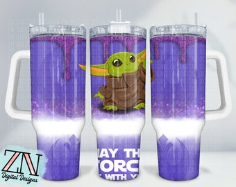 Movie Inspired Alien Tumbler Wrap | Glitter Design (Digital Download)