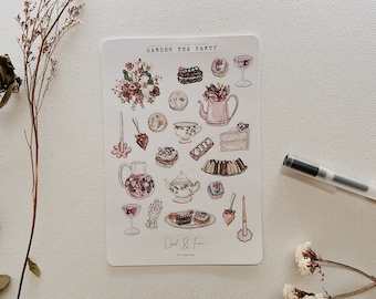 Garden Tea Party Sticker Sheet