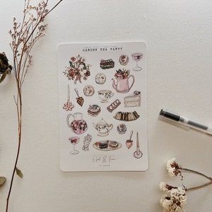 Garden Tea Party Sticker Sheet