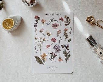 Dried Flowers Sticker Sheet