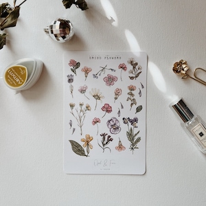 Dried Flowers Sticker Sheet