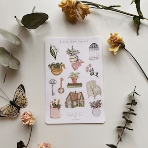 Feuille d'autocollants Little Green Cottage