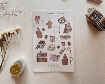 Hot Chocolate for Two Sticker Sheet