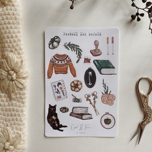 Journal and Stitch Sticker Sheet