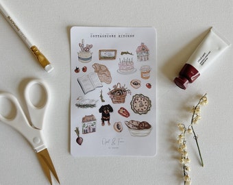 Cottagecore Kitchen Sticker Sheet