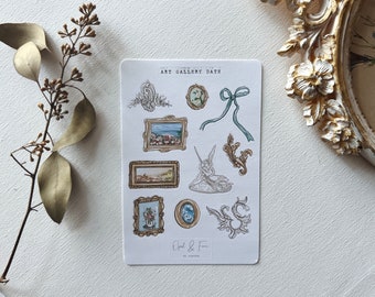 Art Gallery Date Sticker Sheet