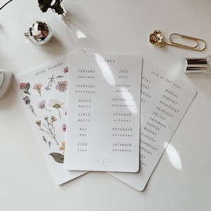 Flower Planning Sticker Sheet Set