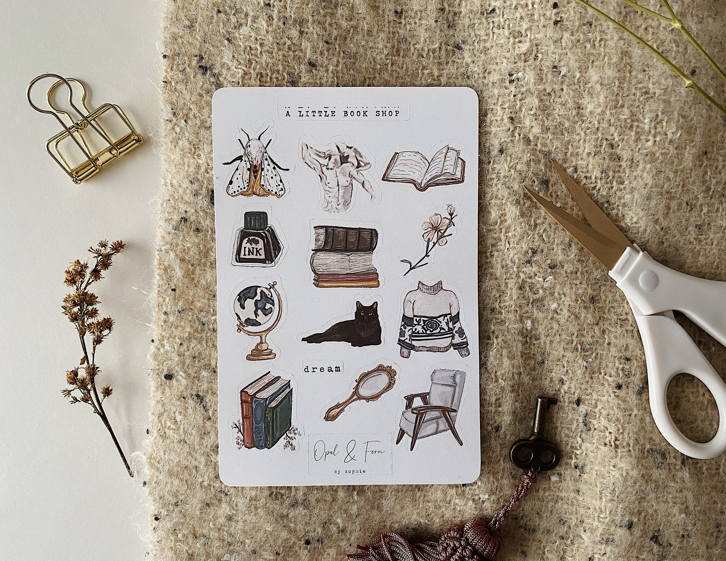 A Little Book Shop Sticker Sheet
