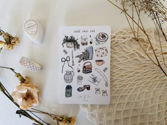 Earl Grey Tea Sticker Sheet