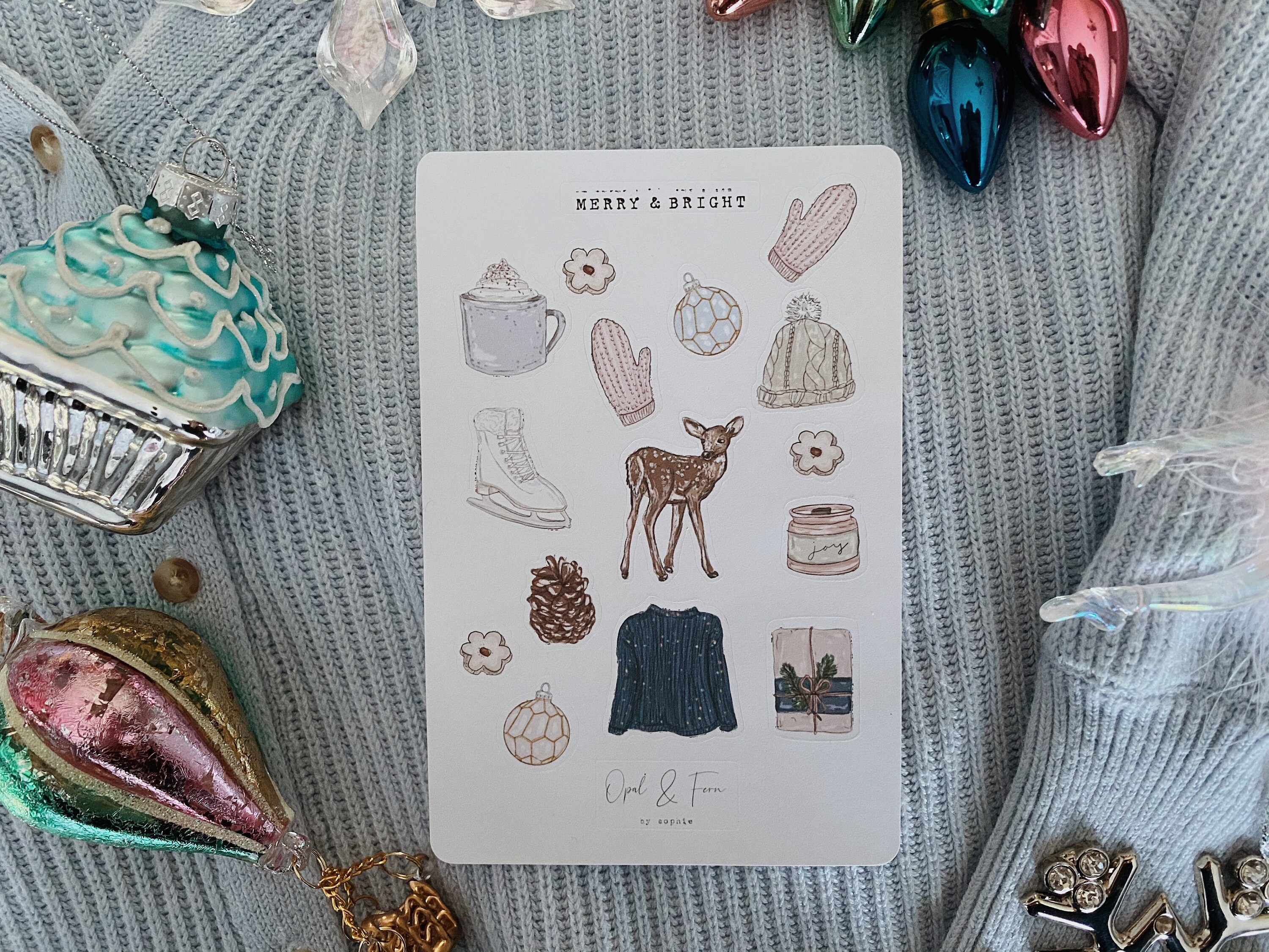 Merry & Bright Sticker Sheet