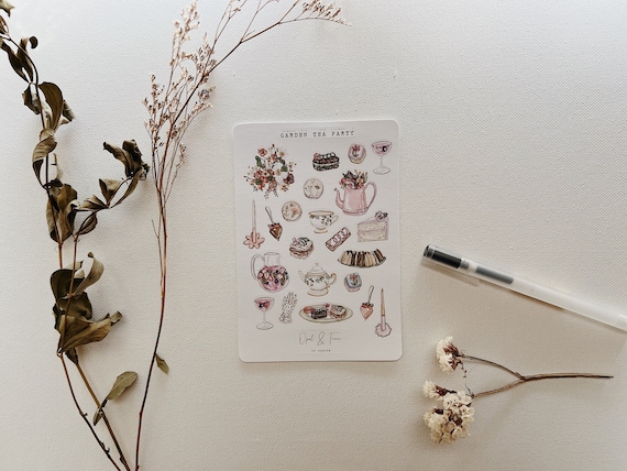 Garden Tea Party Sticker Sheet
