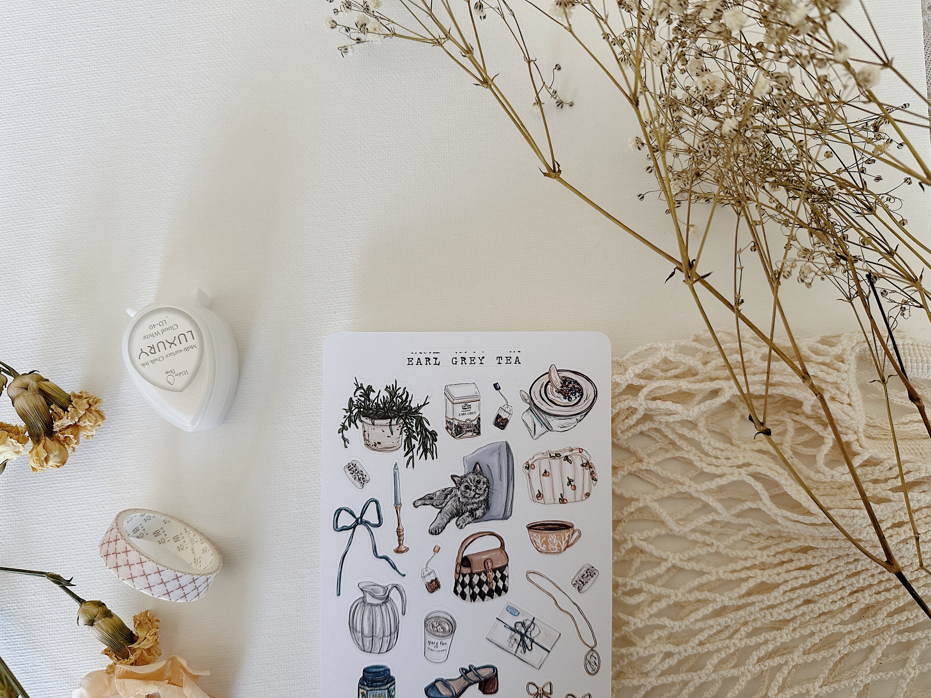 Earl Grey Tea Sticker Sheet - Etsy