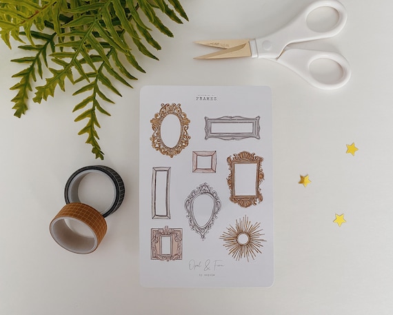 Vintage Frames Sticker Sheet