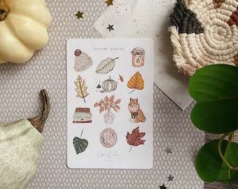 Autumn Leaves Sticker Sheet