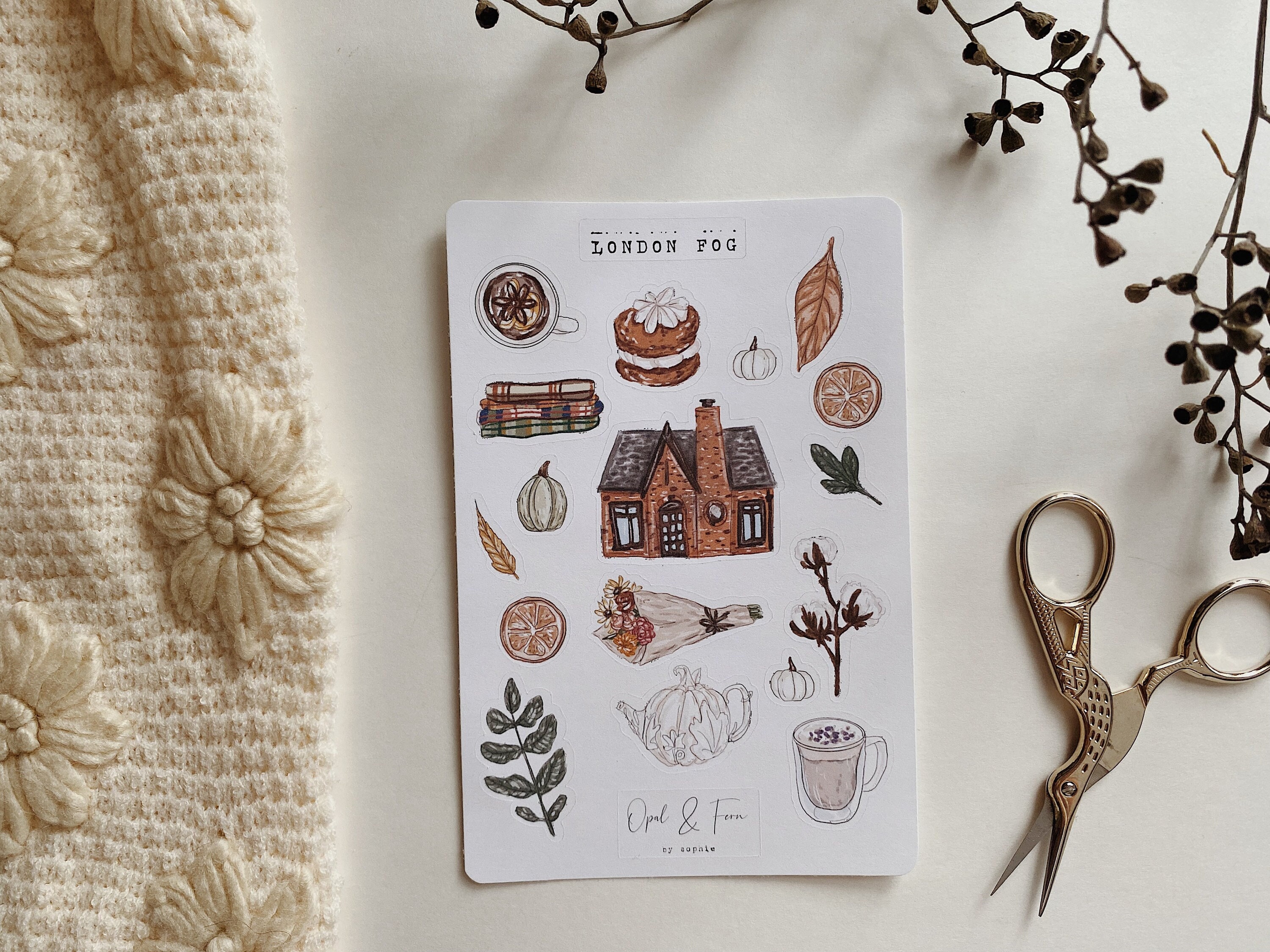 London Fog Sticker Sheet