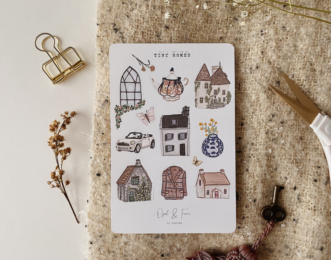 Tiny Homes Sticker Sheet - Etsy