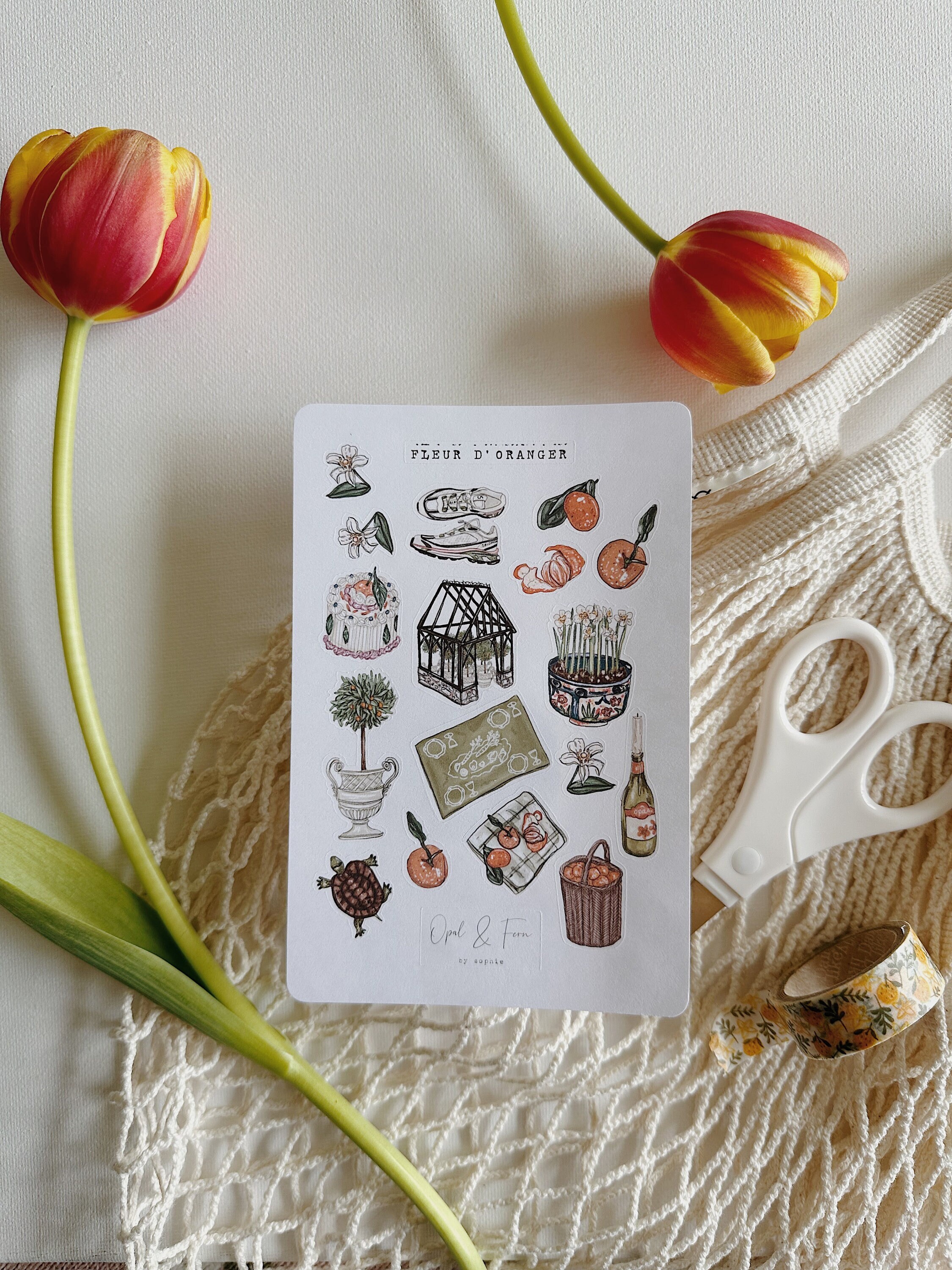 Fleur d'oranger Sticker Sheet