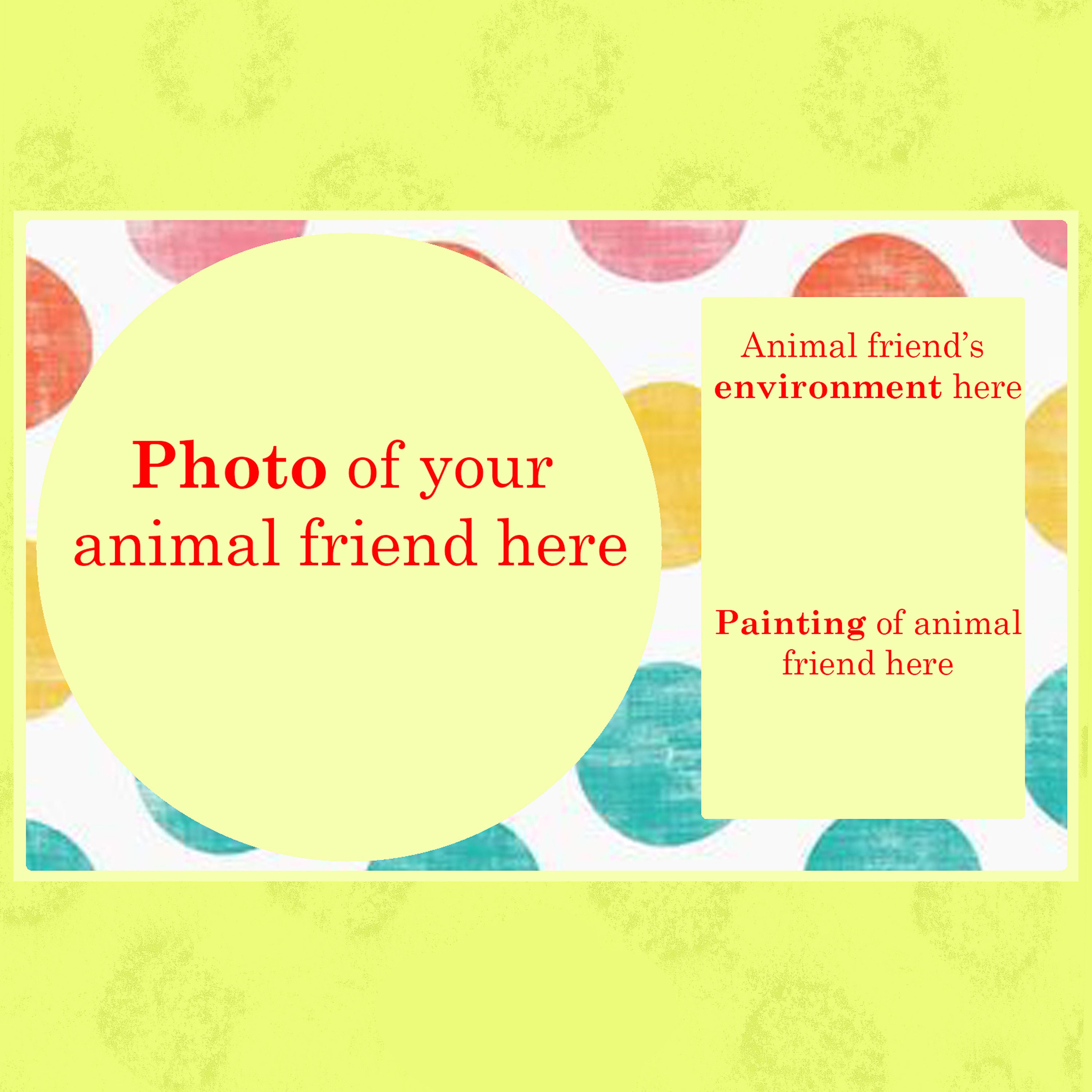 Make Your Own Animal Friend Cards Ensemble de 5 Etsy France