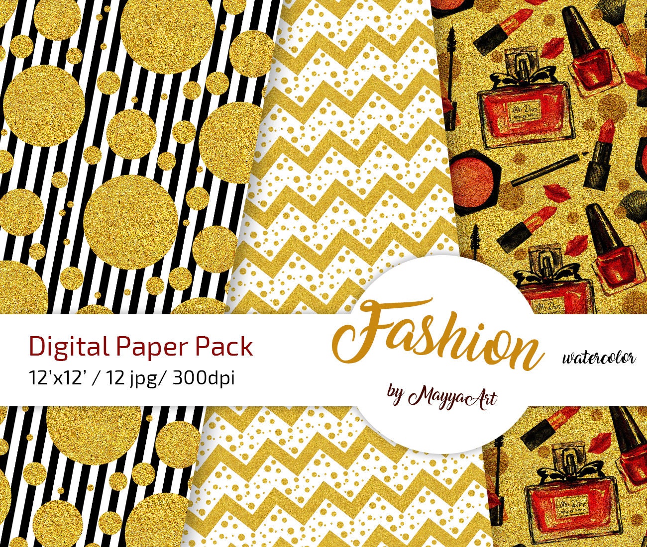 Free Printable Fashion Scrapbook Paper