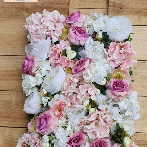 Artificial Flower Wall Panels 60x40 Flower Panels Peony/grass Etsy UK