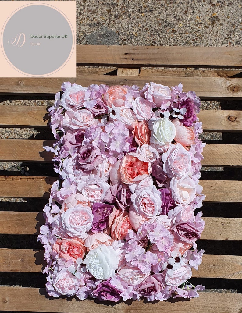 Artificial Flower Wall Panels 60x40 Flower Panels Peony/grass Etsy UK
