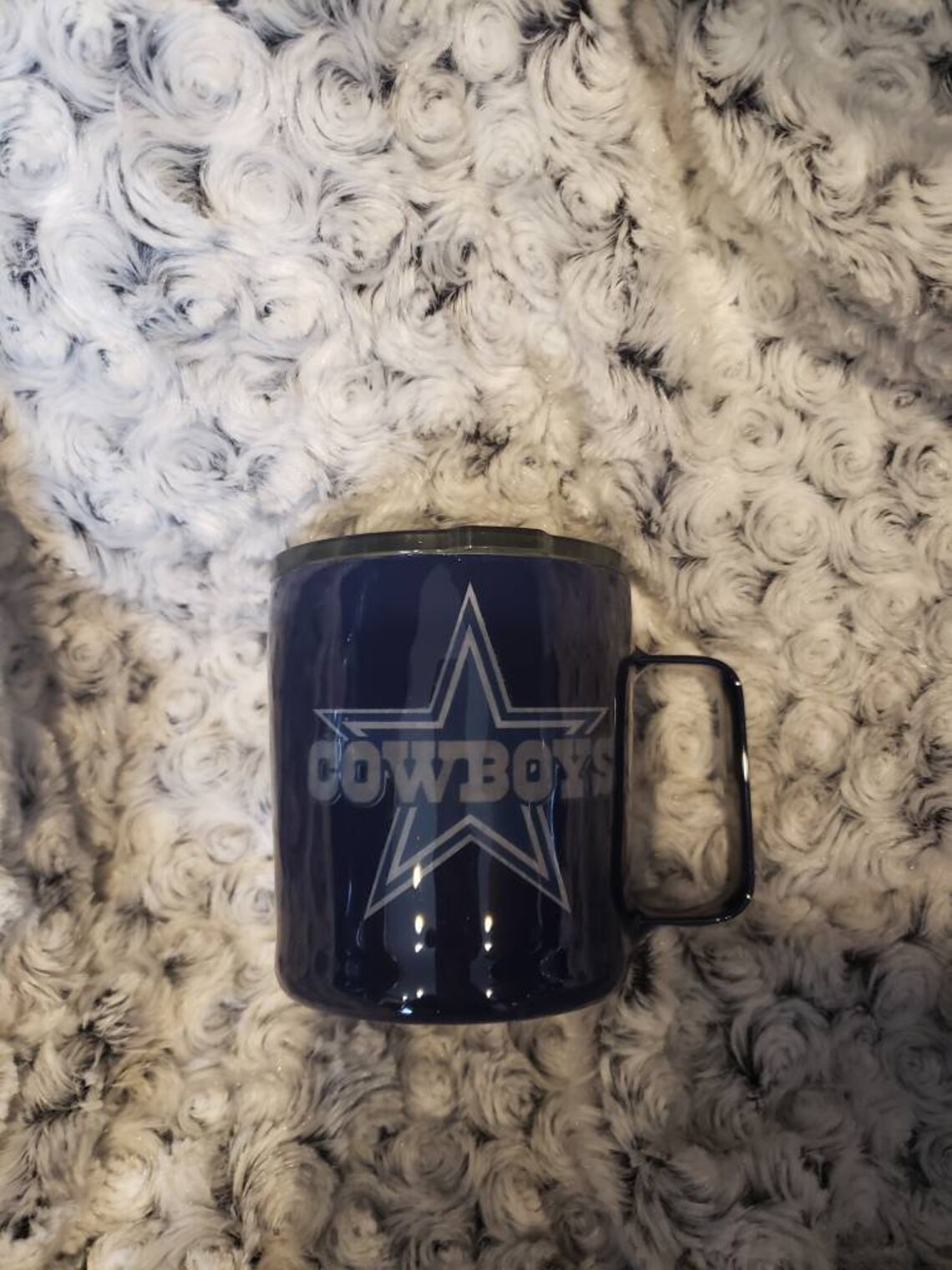Dallas Cowboys 12 Oz Coffee Mug Epoxy Double Insulated Etsy