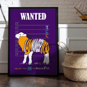 Lost Sheep Modern Christian Wall Art Print | I Am Number 100 | He Left the 99 to Rescue Me | Bible Verse Matthew 18:12 | Faith Decor Gift