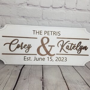 Wedding Reception Decor for Wedding Name Sign Wedding Decor Wedding Sign Decor Last Name Sign Last Name Gift Wedding Cake Table Decor