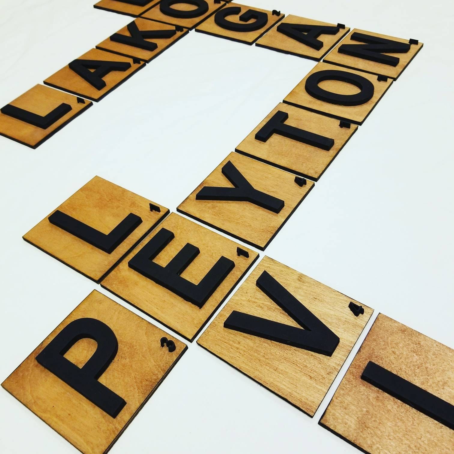 Wooden Scrabble Tiles 4x4 Scrabble Tiles Decorative Tiles Etsy