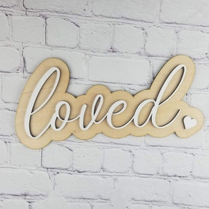 Loved nursery decor, kids room wall art, wooden wall art for childs room, baby shower gift