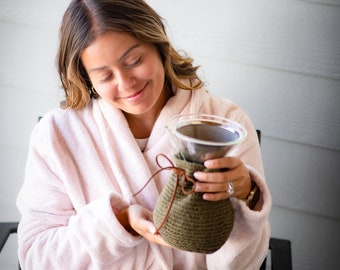 Pour Over Coffee Cozy | Fits 6 cup Chemex