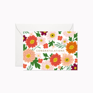 Félicitations au jardin animé | Mini-Carte