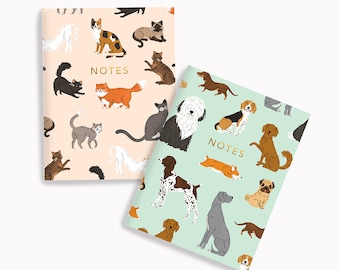 Cats + Dogs Pocket Notebooks