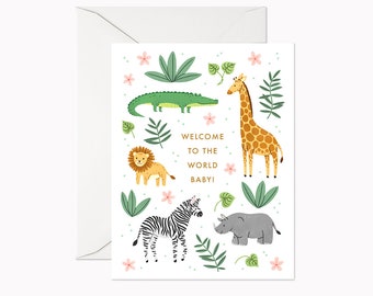 Safari Baby Card