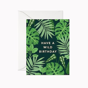 Carte d’anniversaire jungle