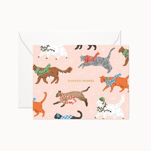 Carte Meilleurs voeux chats