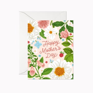 Carte jardin pour la fête des mères