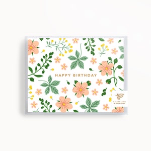 de joyeux anniversaire de jardin sauvage | Lot de 8