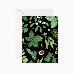 Carte De verdure Joyeuses Fêtes