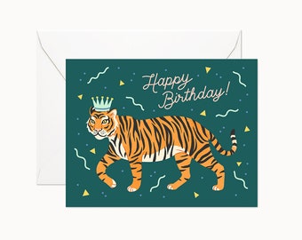 Tiger Birthday Card