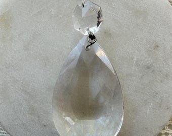 Vintage Chandelier Crystal Pendants - 3 pcs