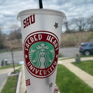 Custom Sacred Heart University Starbucks Tumbler