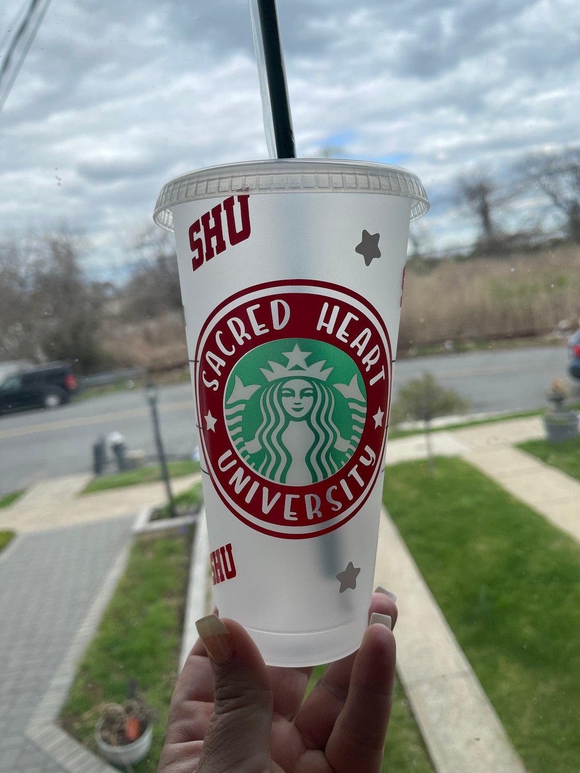 Custom Sacred Heart University Starbucks Tumbler Etsy